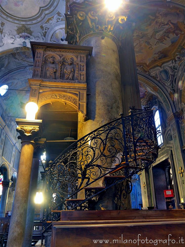 Monza (Monza e Brianza, Italy) - Stairs of the pulpit of the Cathedral of Monza